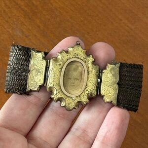 Victorian Hair Mourning Bracelet
